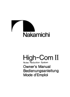 Nakamichi High-Com-II-Owner-Manual